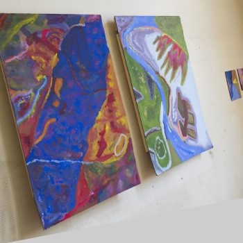 Some more amazing work from students in our Out of The Box I Student Art projects, Athena Syntax is an education programme that explores questions of identity through art.